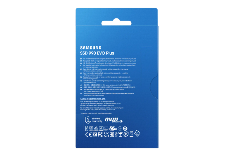 Samsung Mz-V9S1T0Bw 990 Evo Plus 1Tb Nvme Ssd - Read Speed Up To 7150 Mb S; Write Speed To Up 630...