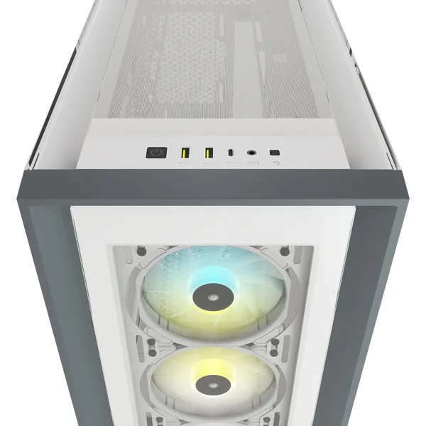 Corsair Icue 5000X Rgb Tempered Glass Mid-Tower White