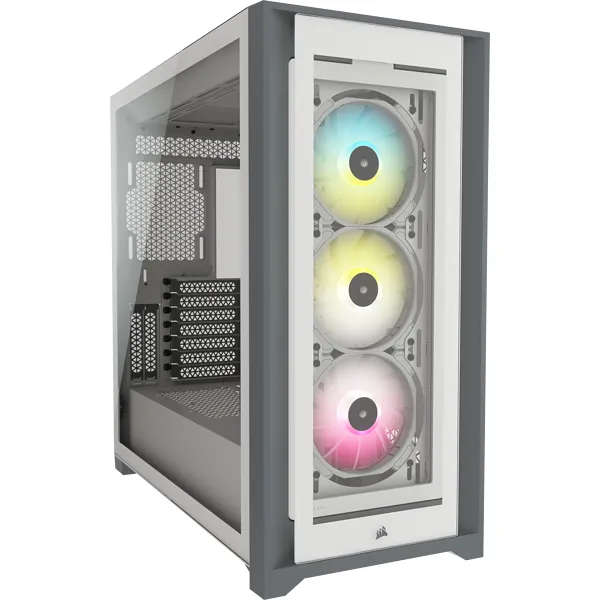 Corsair Icue 5000X Rgb Tempered Glass Mid-Tower White