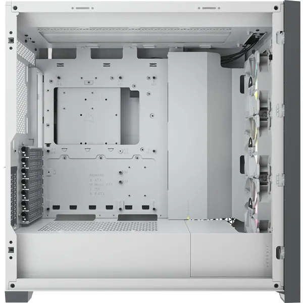 Corsair Icue 5000X Rgb Tempered Glass Mid-Tower White