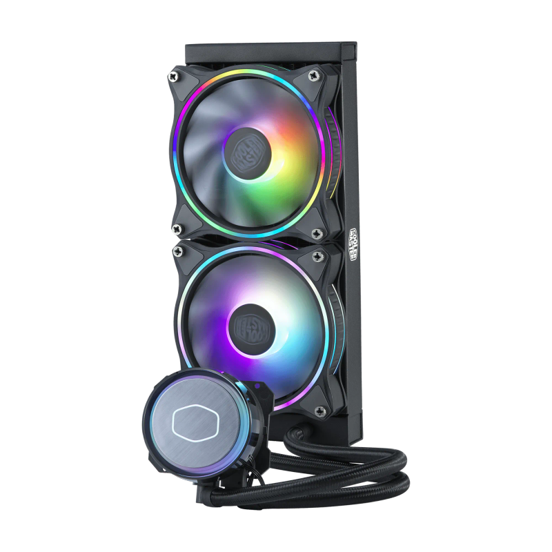 Cooler Master Masterliquid Ml240 Illusionargb Liquid Cooler 240Mm Radiator 2 X 120Mm Argb Illusio...