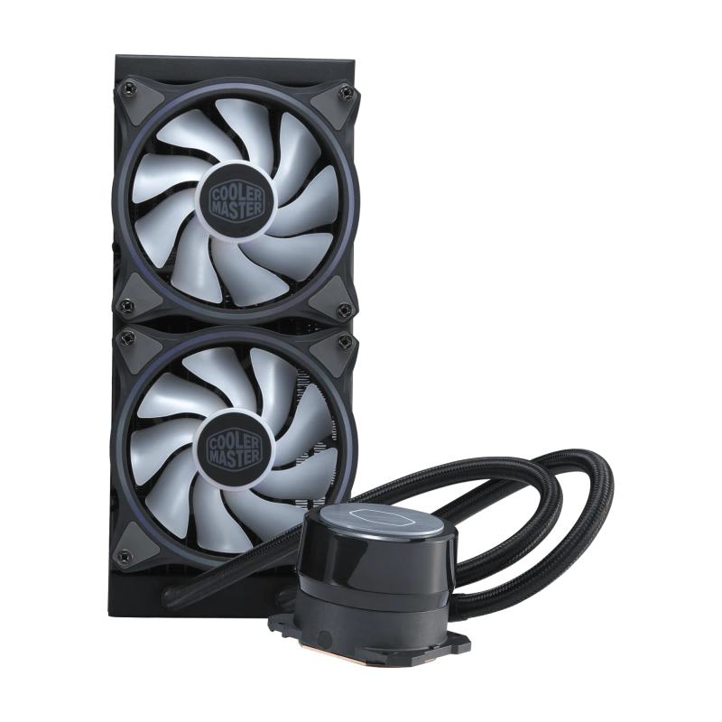 Cooler Master Masterliquid Ml240 Illusionargb Liquid Cooler 240Mm Radiator 2 X 120Mm Argb Illusio...
