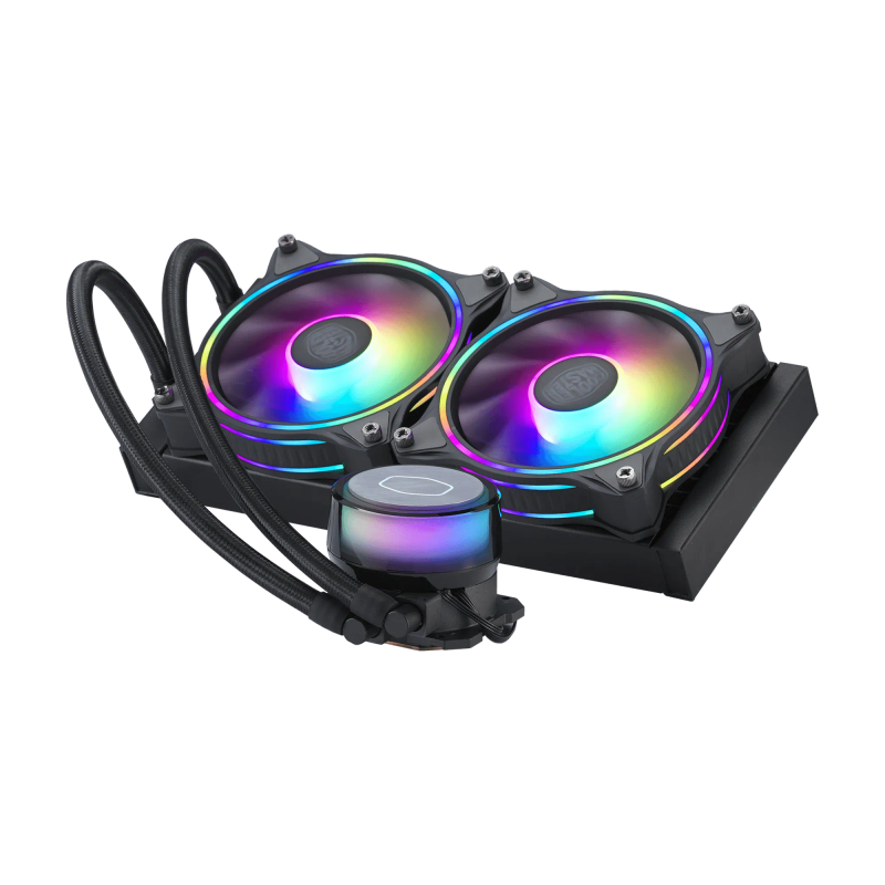 Cooler Master Masterliquid Ml240 Illusionargb Liquid Cooler 240Mm Radiator 2 X 120Mm Argb Illusio...