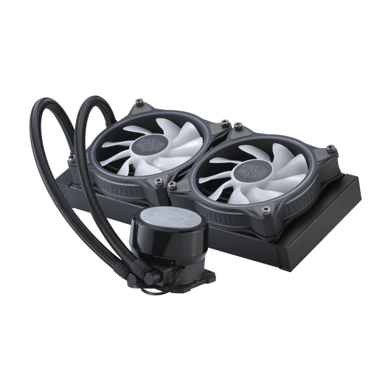 Cooler Master Masterliquid Ml240 Illusionargb Liquid Cooler 240Mm Radiator 2 X 120Mm Argb Illusio...