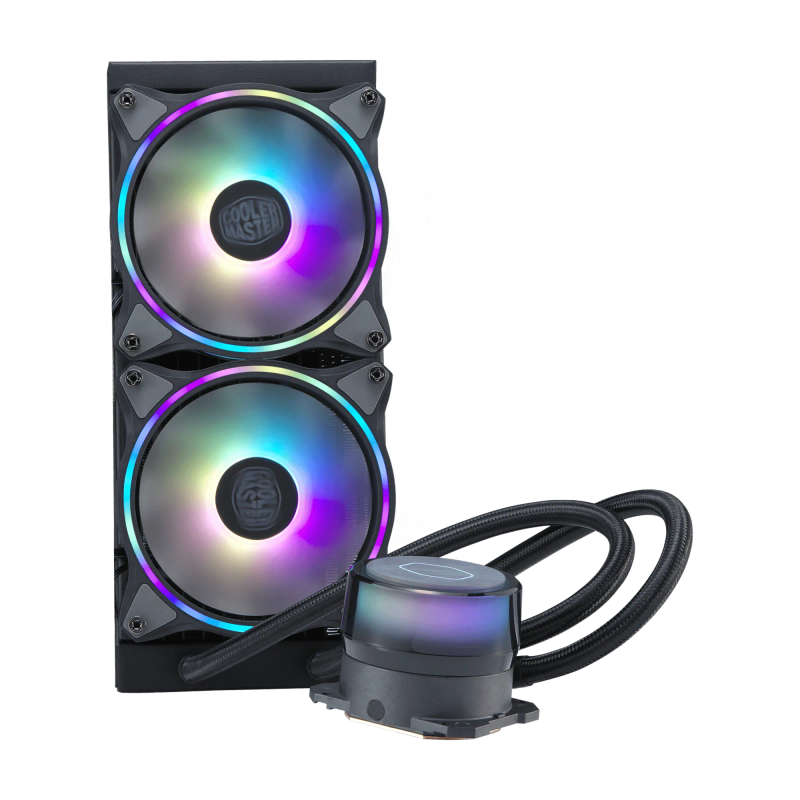 Cooler Master Masterliquid Ml240 Illusionargb Liquid Cooler 240Mm Radiator 2 X 120Mm Argb Illusio...
