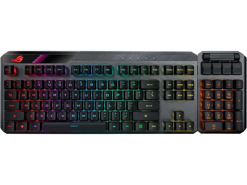 Asus Rog Rx Red Optical Mechanical Switch Usb 2.0 Rf 2.4Ghz Aura Sync 100% Anti-Ghosting.