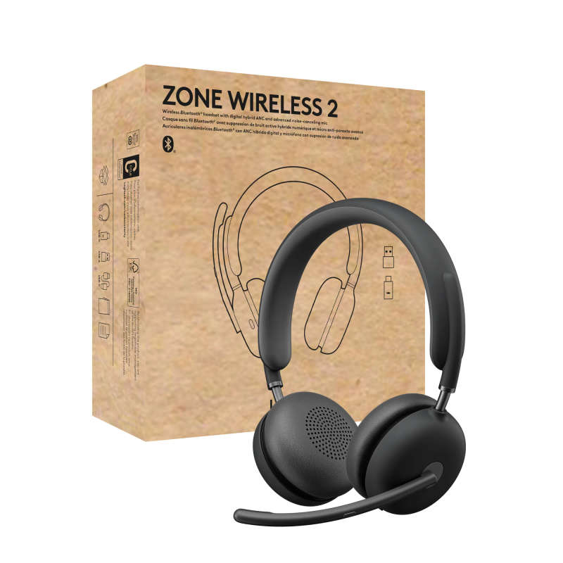 LOGITECH ZONE WIRELESS 2 UC HEADSET MS TEAMS - NO STAND