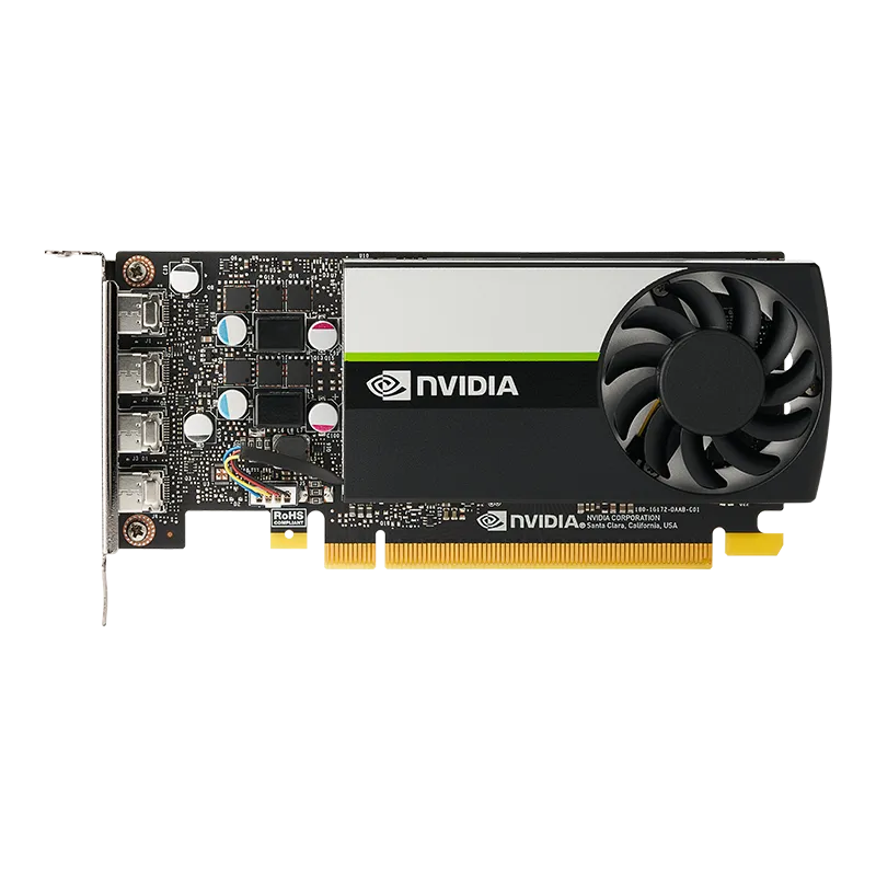 Pny Nvidia Quadro T1000 Pci-Express 3.0 X16 Lp 8Gb Gddr6 128-Bit 4X Mini Dp 1.4: Low Profile 50W