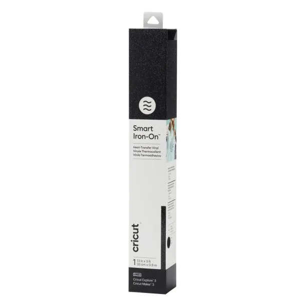 Cricut Smart Iron-On 33X91Cm 1 Sheet (Glitter Black)