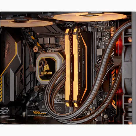 CORSAIR VENGEANCE RGB PRO 16GB (2x8GB) DDR4 3200 (PC4-25600) C16 1.35V - Black TUF edition.