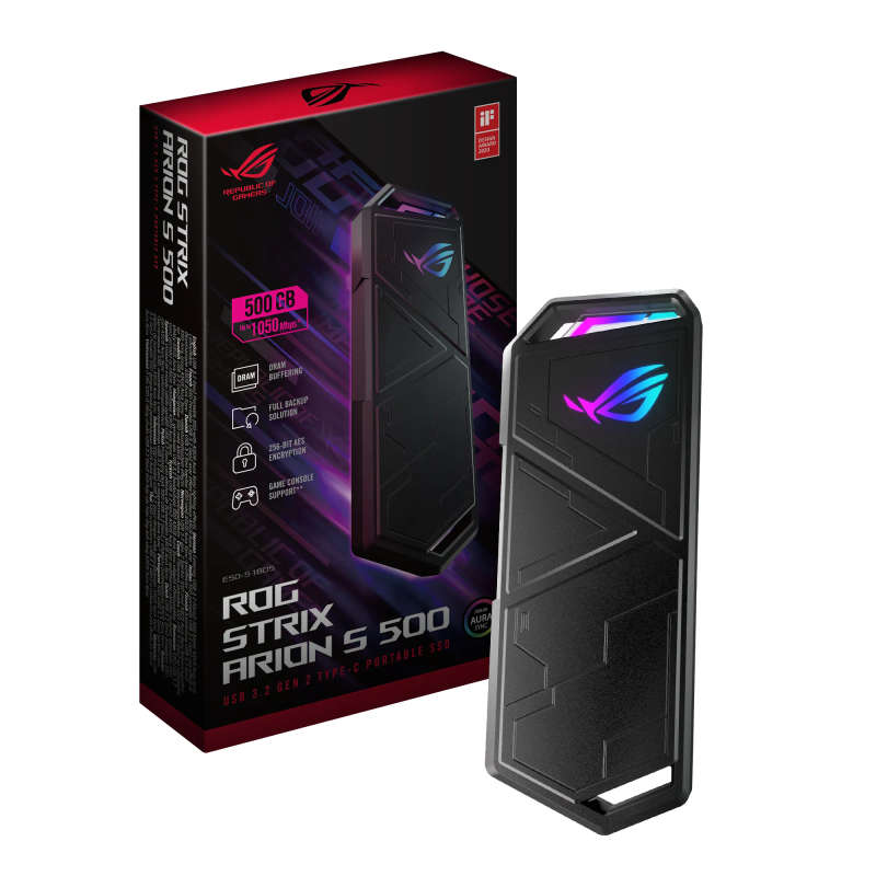 Asus ROG Strix Arion S500 500GB Black External SSD