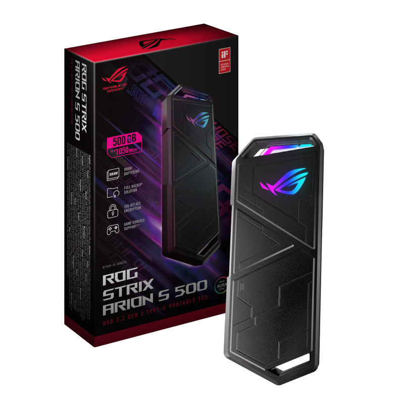 Asus ROG Strix Arion S500 500GB Black External SSD