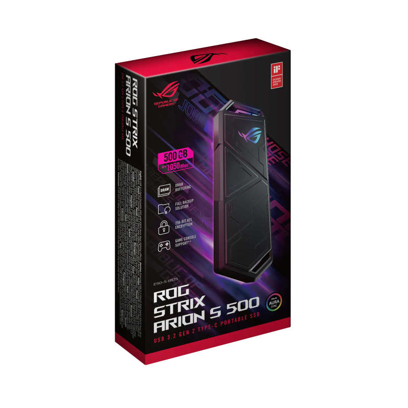 Asus ROG Strix Arion S500 500GB Black External SSD