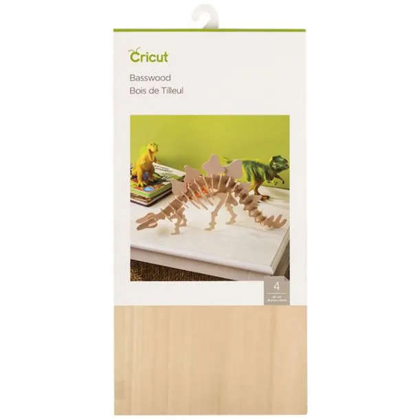 Cricut Basswood 4 Sheets 12'' X 6'' (30.5 Cm X 15 Cm)