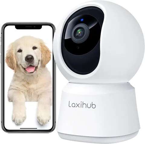The LXH 3MP/2K Wi-Fi PTZ Camera - an indoor security camera featuring 355° horizontal and 60° v...