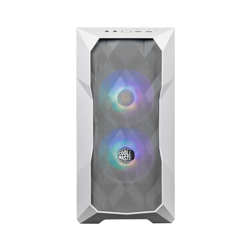 Cooler Master Masterbox Td300 Black Micro Atx Mini Itx Mesh Front Panel Dual Argb Fans Tempered G...