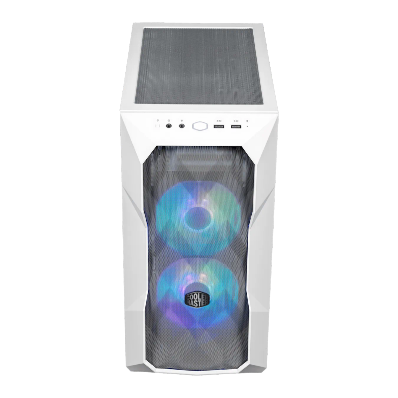 Cooler Master Masterbox Td300 Black Micro Atx Mini Itx Mesh Front Panel Dual Argb Fans Tempered G...