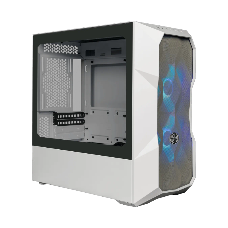 Cooler Master Masterbox Td300 Black Micro Atx Mini Itx Mesh Front Panel Dual Argb Fans Tempered G...