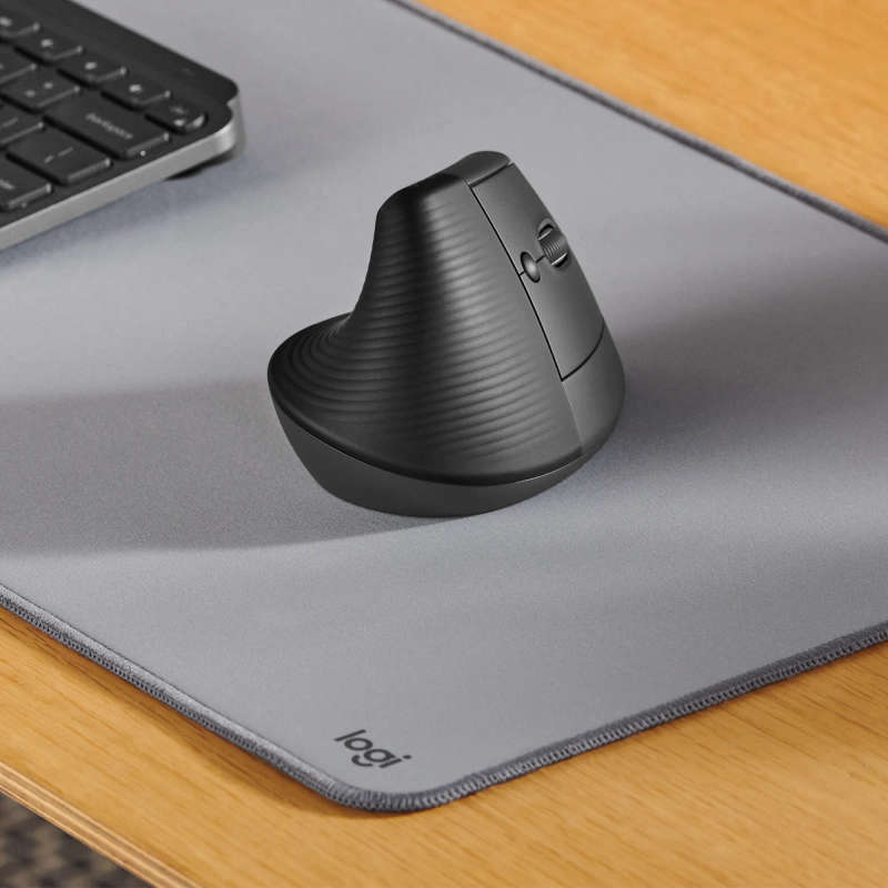 Logitech Lift Vertical Ergonomic Mouse - Graphite Black - 2.4Ghz Bt - N A - Emea-914 - On+Offline...