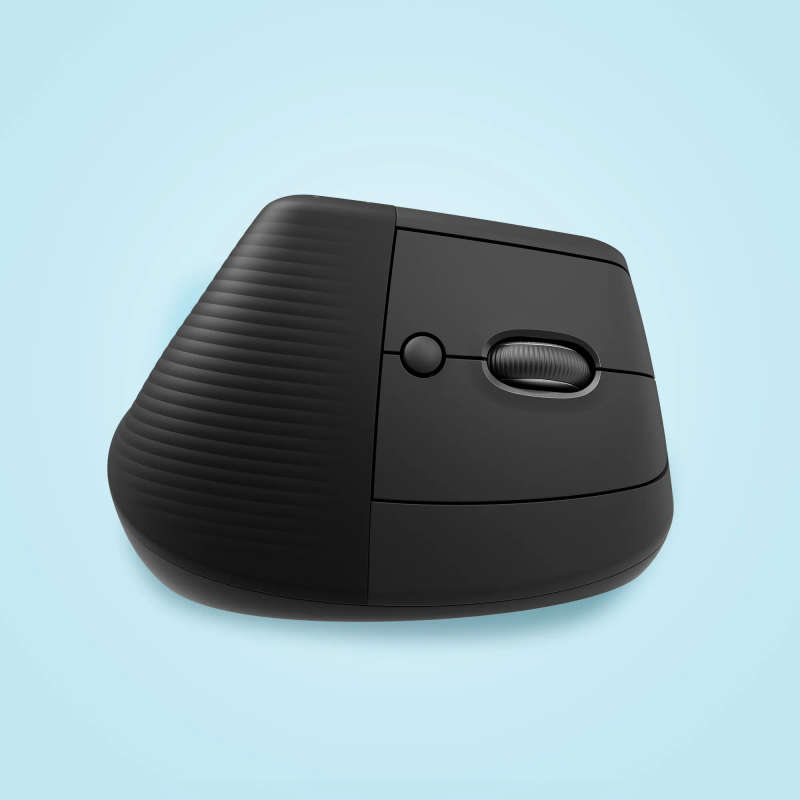 Logitech Lift Vertical Ergonomic Mouse - Graphite Black - 2.4Ghz Bt - N A - Emea-914 - On+Offline...