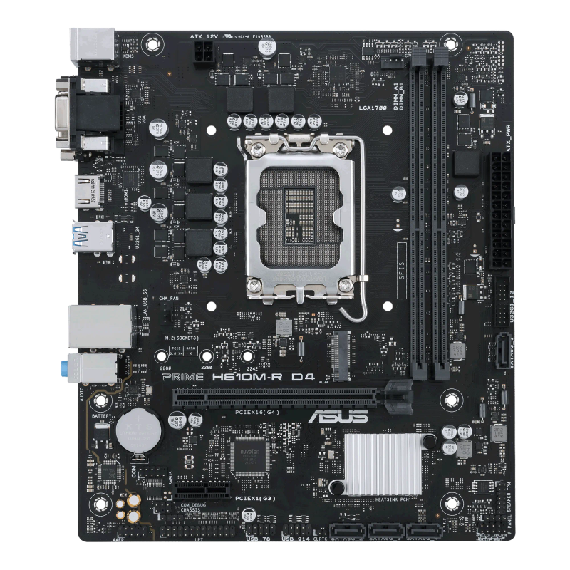 Asus Lga1700 For 10 11Th Gen; 2Xddr4; Max 64Gb; 1Xpcie 4.0 3.0 X16; 1Xpcie3.0X1; 1Xm.2; 4Xsata; 4...