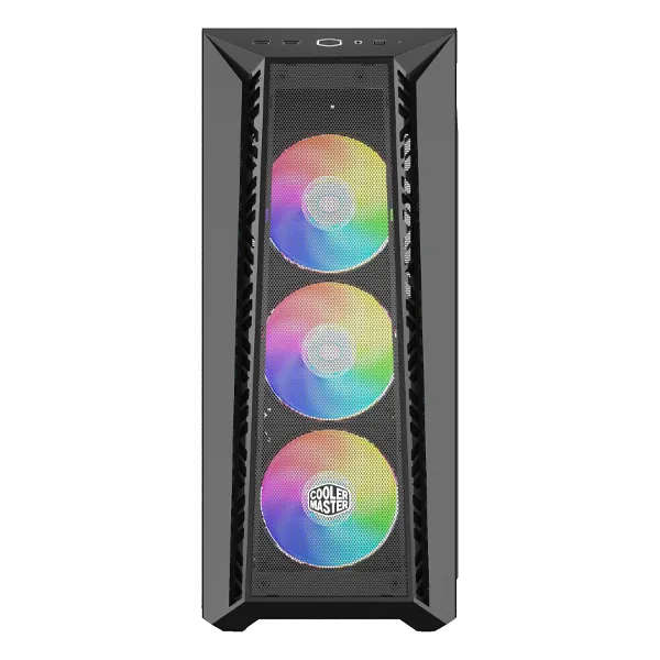 Cooler Master Masterbox 520 Mesh Blackout - Atx Mid-Tower, Tempered Glass, Usb 3.2, Argb Lighting