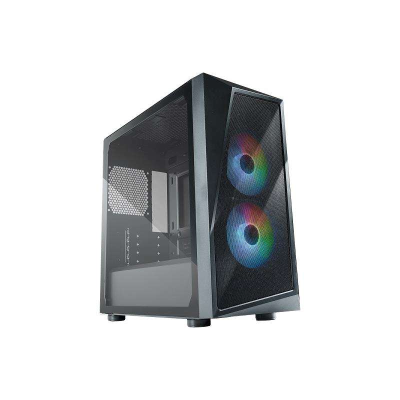 Cooler Master CMP320 Micro ATX Tower Case With Mesh Geode Front Panel, 2X 120MM Pre-Installed CF1...
