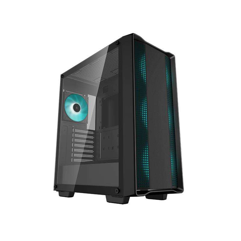 DeepCool CC560BK-V2 ATX Mid-Tower Case With 4X Pre-Installed 120mm LED Fans And Full-Sized Temper...