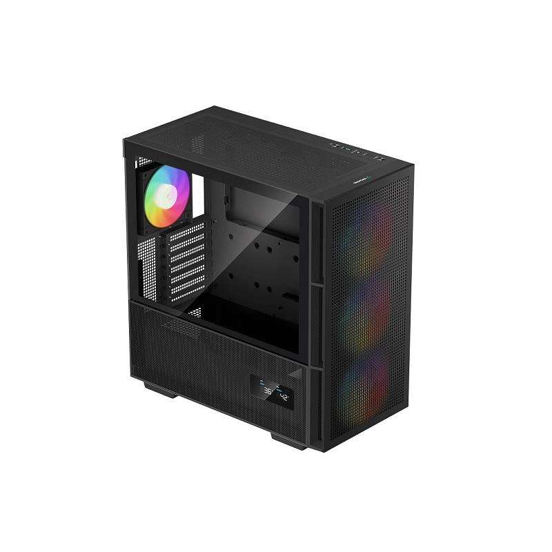 DeepCool CH560 Digital ATX Mesh Front Mid-Tower With Built-in Dual Status Digital LCD Display And...