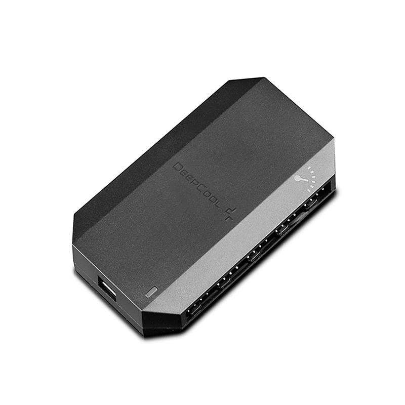 DeepCool FH-10 10Port Fan Hub Capable of Powering Up To 10X Fans with PWM Function & Optimized Ca...