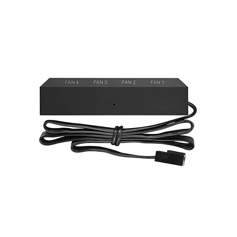 Deepcool Fh-04 4Port Fan Hub Supports Up To 4X Independent 3 4-Pin Fans & Easy-To-Install - Black...