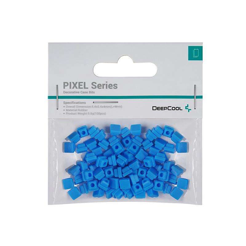 DeepCool Blue Silicone Decorative Case Pixel Bits (100PCs Per Pack) To Create Unique And Customis...