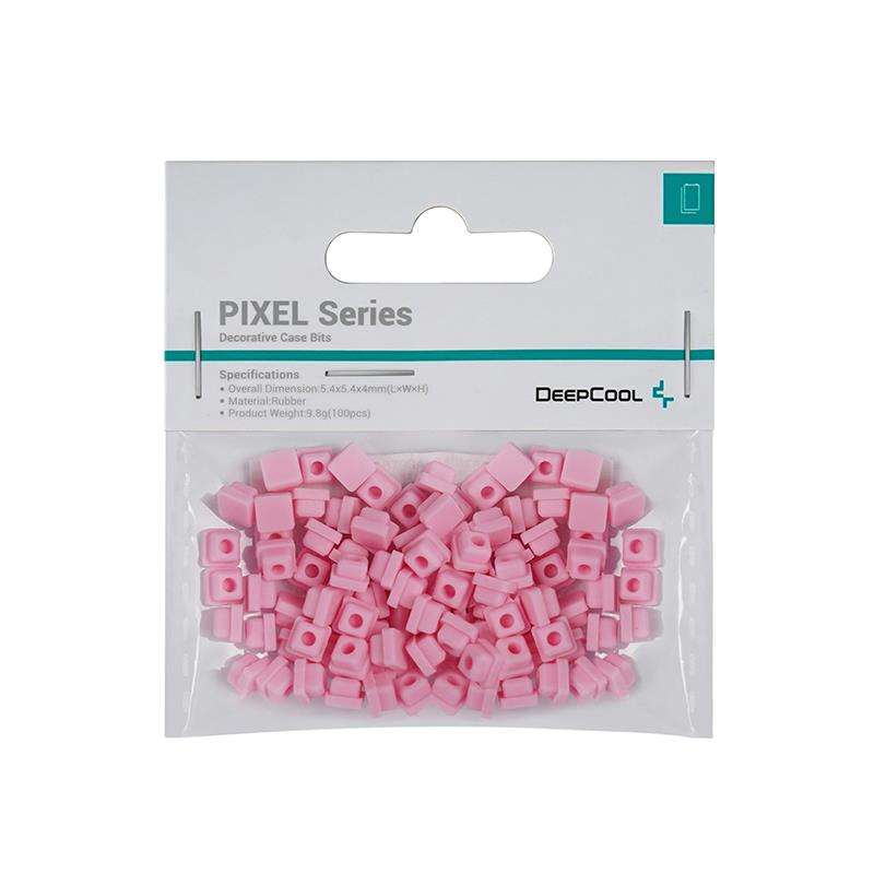 DeepCool Pink Silicone Decorative Case Pixel Bits (100PCs Per Pack) To Create Unique And Customis...