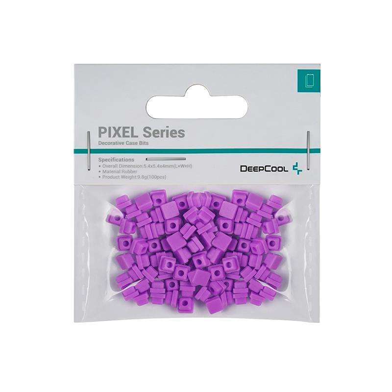 DeepCool Purple Silicone Decorative Case Pixel Bits (100PCs Per Pack) To Create Unique And Custom...
