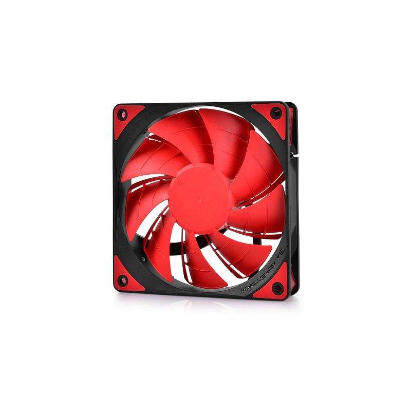 DeepCool TF120MM Case Fan Features Unique Patented 2-Layer Blade Design With Built-in Red LED - B...