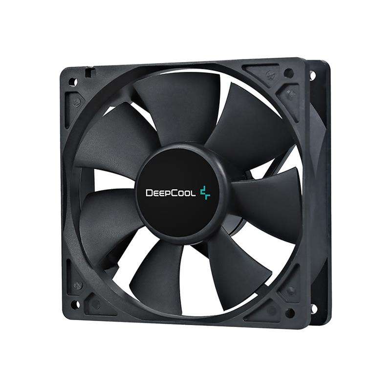 DeepCool XFAN 120mm Hydro Bearing Case Fan With Non-LED lighting with High Quality Black Material...