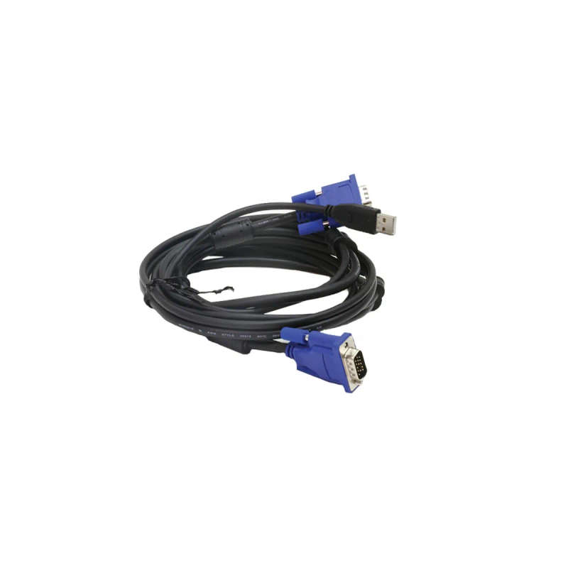 D-Link Kvm Cable 1.8 Meter Set With Monitor (Vga) & Usb Type-A Ports Cables