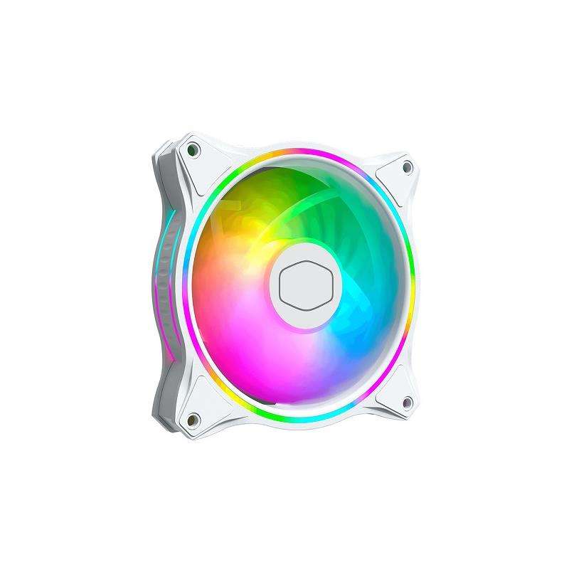 Cooler Master MasterFan MF120MM Halo Addressable RGB Case Fan with Hybrid Fan Blade Design And Sm...