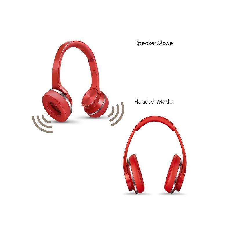 Sodo Mh5 2In1 Bt Headset&Speaker W Mic - Red Colour