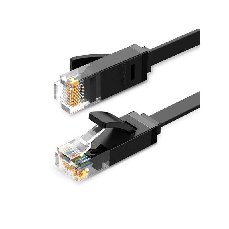 UGreen 50174 CAT6 UTP FLAT LAN 2M CABLE-BK