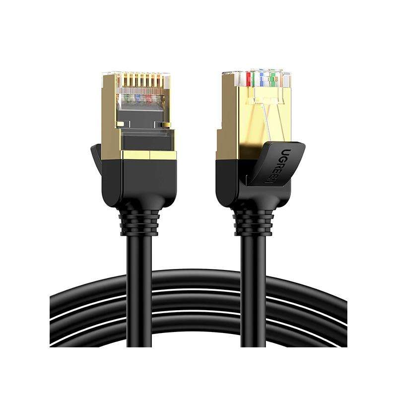 Ugreen 11273 Cat7 F Ftp Male To Male Ethernet Round Lan 10M Cable With Gold-Plated Conductor, 8-C...
