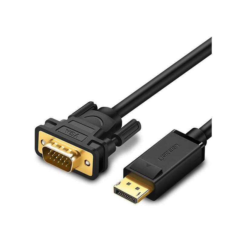 UGreen 10247 DisplayPort Male to VGA Male 1.5m Cable with Gold-Plated Connectors, PVC Casing, Rel...