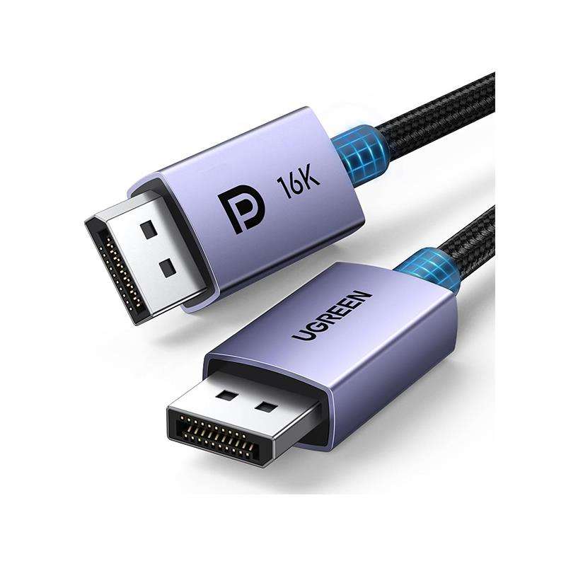 Ugreen 15384 Vesa Certified 16K Display Port 2.1 Braided Cable - 2m