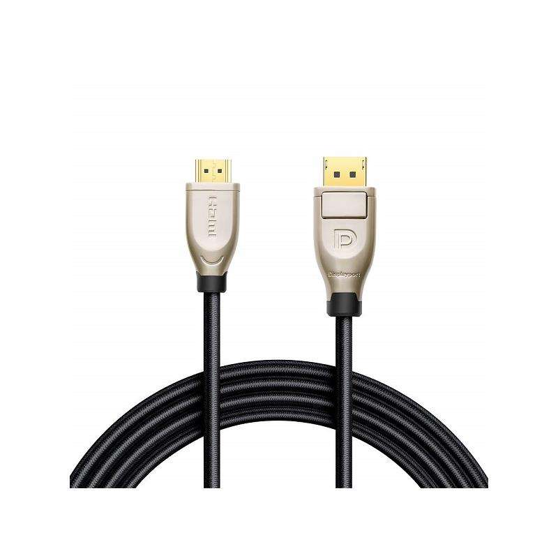 UGreen 40434 DisplayPort Male to HDMI Male 4KX2K@60Hz UHD 2m Cable Used Connecting Primary Device...