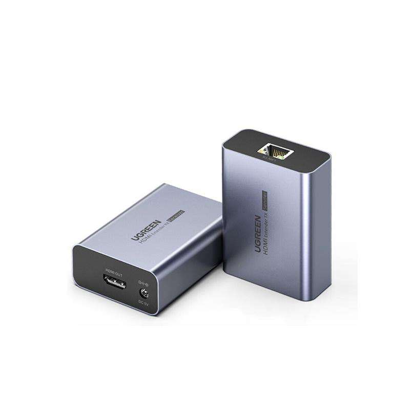 Ugreen 20519 Hdmi Active Extender Via Single Cat5E 6 Up To 70M With Power Adaptors & Supports Res...