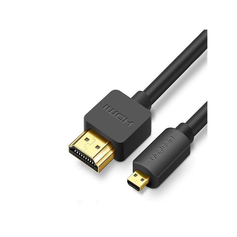 UGreen 30102 Micro HDMI Male to HDMI Male 1.5m Cable with Gold-Plated Connectors and Supports res...