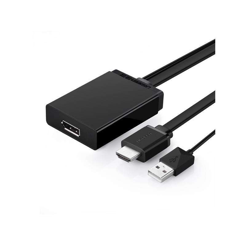 UGreen 40238 HDMI With USB-A Male to DisplayPort Female Adapter Supports resolution up to 4K@30Hz...