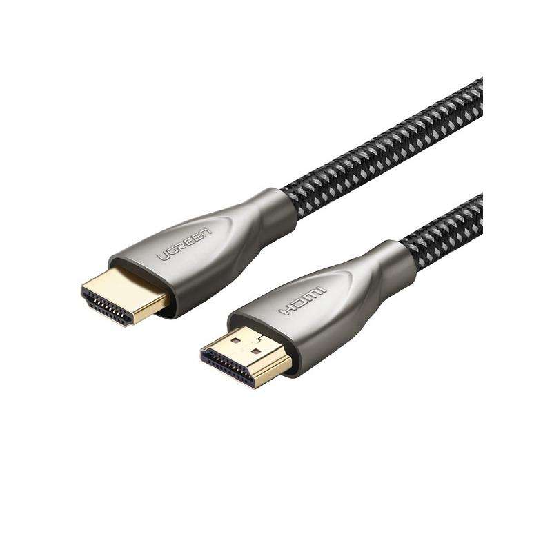 UGreen 50110 HDMI V2.0 Male to Male Zinc-Alloy Carbon Fibre Braided 5m Cable with Gold-Plated Con...