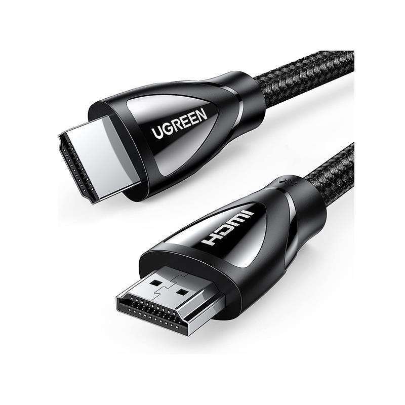 UGreen 80402 HDMI V2.1 Male To Male 8K@60Hz 1.5m Braided Cable With Solid Nickle Plated Connector...