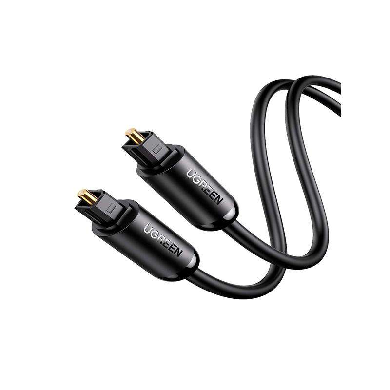 UGreen 70893 Toslink Fibre Optical Round Male to Male Audio 3m Cable With Metal Casing & Gold-Pla...